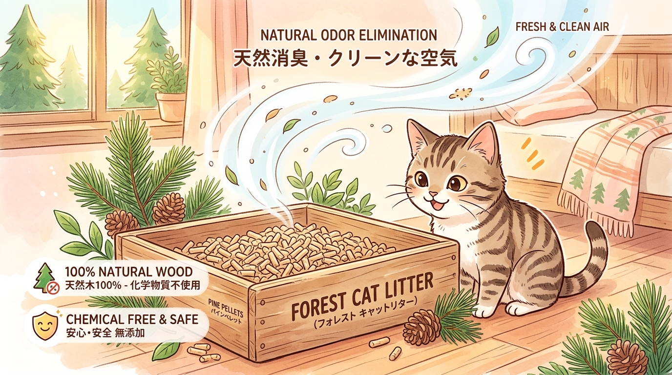 木質ペレットとは？安全性と消臭サイエンス