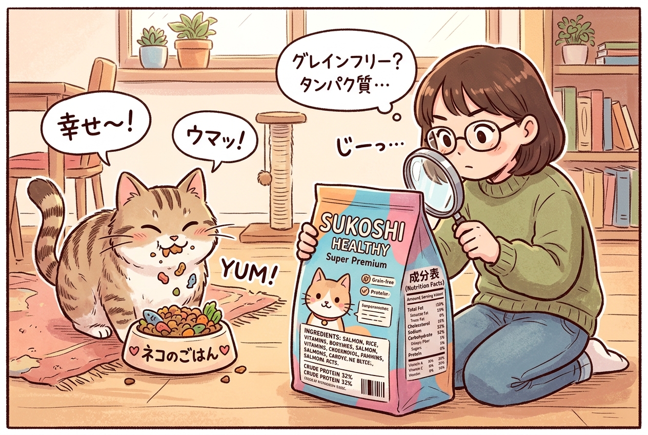 猫の尿路結石予防キャットフード