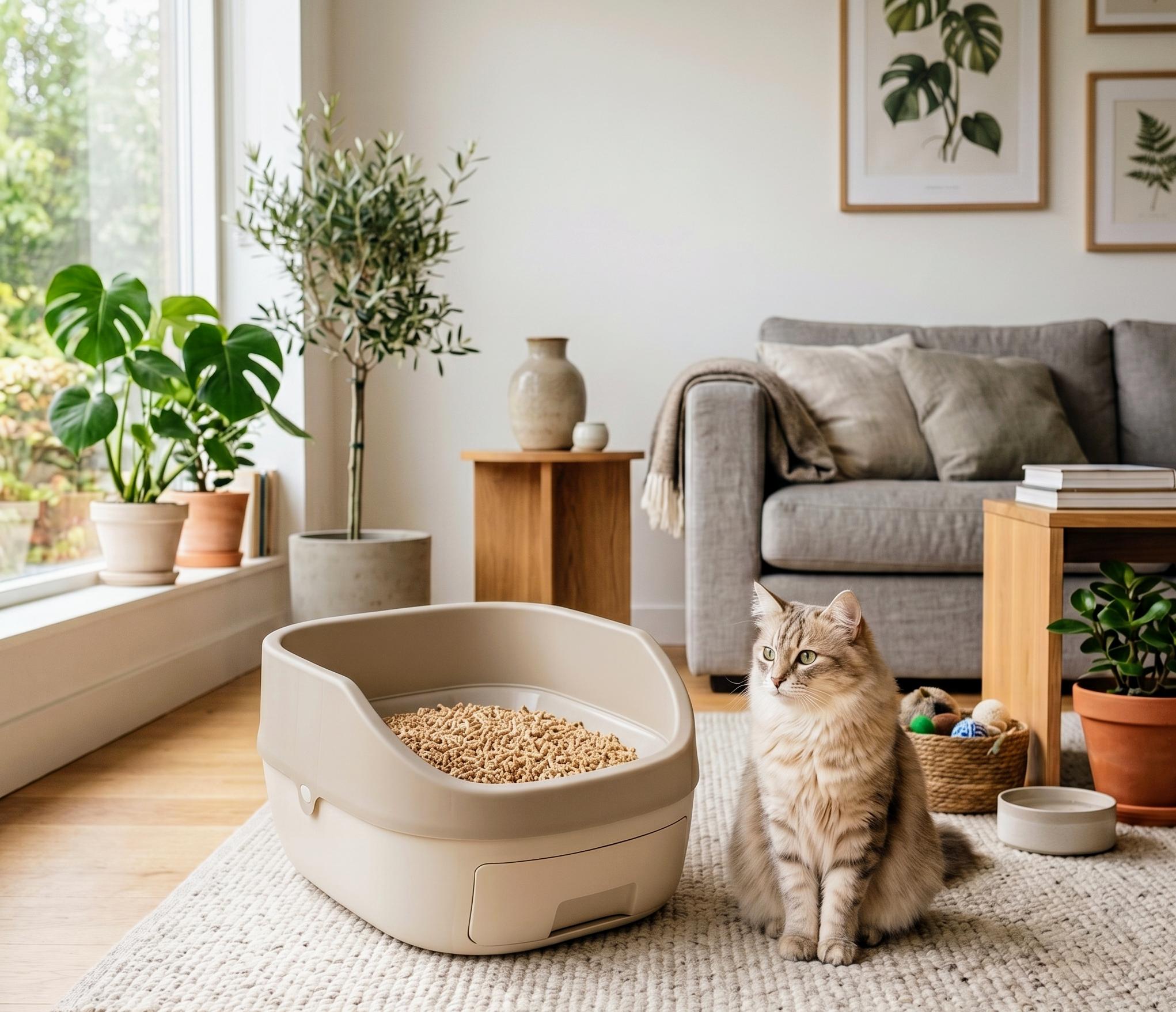 木質ペレット専用猫トイレ ネコバコ 部屋のイメージ